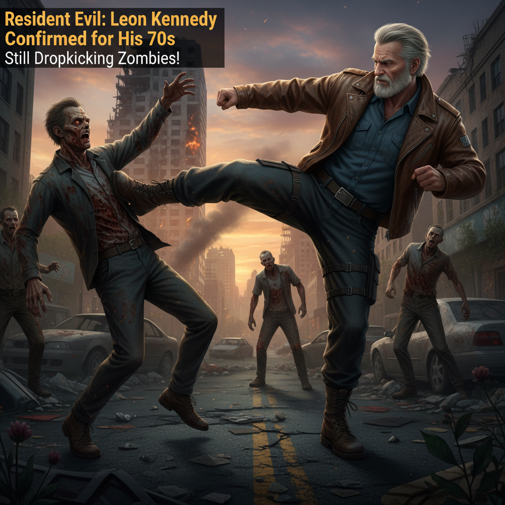 Capcom Confirms Leon Kennedy Will Remain Resident Evil's Main Protagonist, Still Dropkicking Zombies in His 70s
