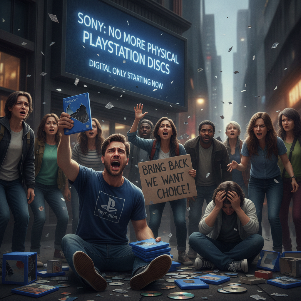 Sony's Digital Future: The End of Physical PlayStation Games by 2028 Sparks Widespread Outcry